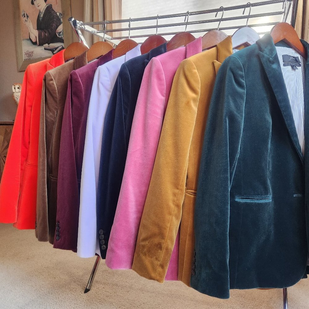 J. Crew Velvet Blazers - Picture 1 of 2